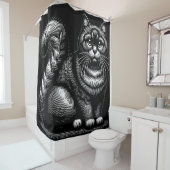 Chubby Cat Douchegordijn (In situ)