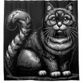 Chubby Cat Douchegordijn (Voorkant)