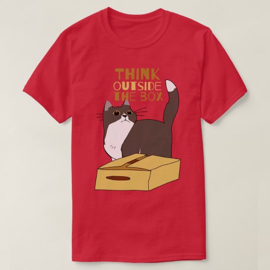 Chubby Cat en de Box T-shirt (Design voorkant)