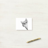 Chubby Cat Post-it® Notes (Op bureau)