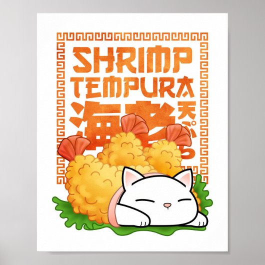 Chubby Cat Shrimp Tempura Poster (Voorkant)