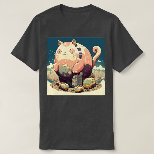 Chubby Catzilla T-shirt (Design voorkant)