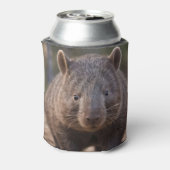 Chubby Charm: de Schattige Australische wombat Blikjeskoeler (Blikje Achterkant)