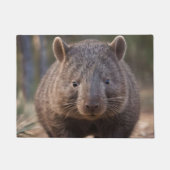 Chubby Charm: de Schattige Australische wombat Deurmat (Voorkant)