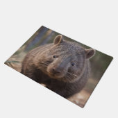 Chubby Charm: de Schattige Australische wombat Deurmat (Schuin)