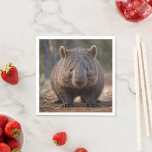 Chubby Charm: de Schattige Australische wombat Servet