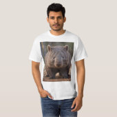 Chubby Charm: de Schattige Australische wombat T-shirt (Voorkant volledig)