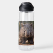 Chubby Charm: de Schattige Australische wombat Waterfles (Achterkant)