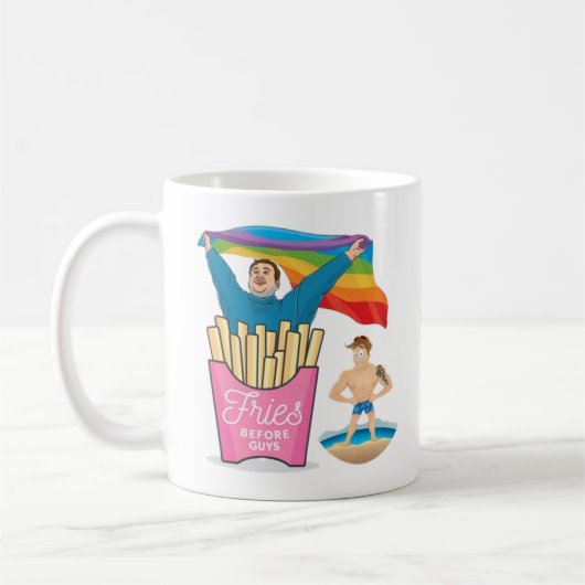 CHUBBY CHASER LGBT Gay Pride Funny Twink Gift Koffiemok (Links)