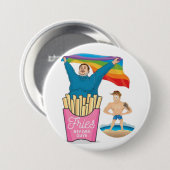 CHUBBY CHASER LGBT Gay Pride Grappige Twink Ronde Button 7,6 Cm (Voorkant /achterkant)
