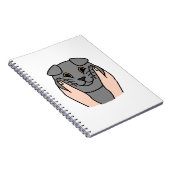 Chubby Cheeks Scottish Fold Cat Notitieboek (Rechterzijde)