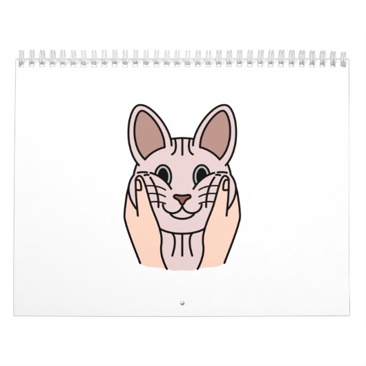 Chubby Cheeks Sphynx Cat Kalender (Hoes)