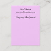 Chubby Cherub Visitekaartje (Achterkant)