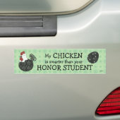 Chubby Chicken Bumpersticker (Op auto)