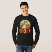 Chubby Chonk Cat Meme Fat Feline T-shirt (Voorkant volledig)