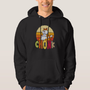 Chubby Chonk Cat Meme met overgewicht voor kattenk Hoodie