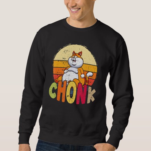 Chubby Chonk Cat Meme met overgewicht voor kattenk Trui (Voorkant)