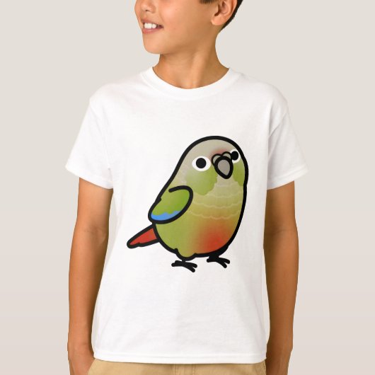 Chubby Cinnamon Green Cheek Conure T-shirt (Voorkant)