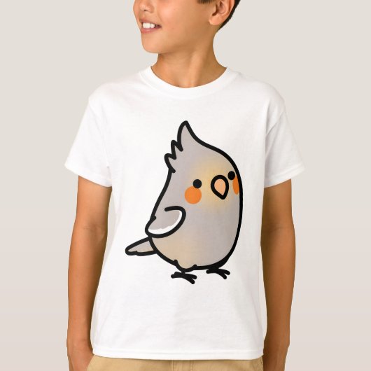 Chubby Cinnamon Vrouw Cockatiel T-shirt (Voorkant)