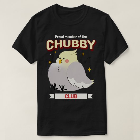 Chubby Club Vogelliefhebber T-shirt (Design voorkant)