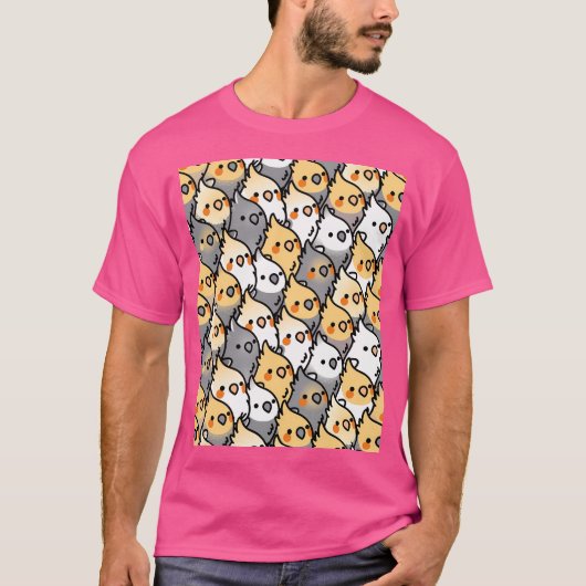 Chubby Cockatiel Party T-shirt (Voorkant)