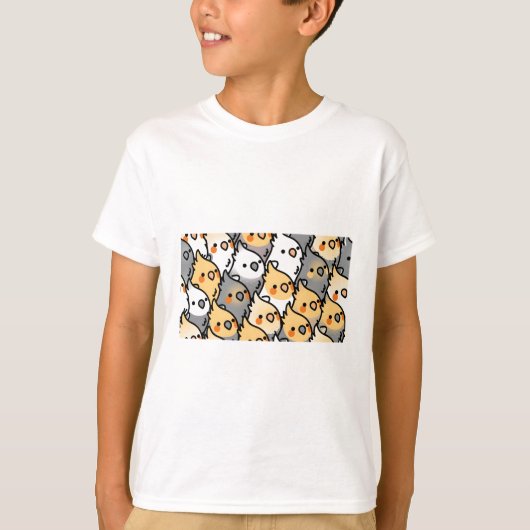 Chubby Cockatiel Party T-shirt (Voorkant)