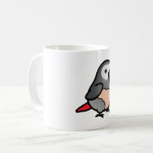 Chubby Congo African Grey - Plucker Koffiemok (Voorkant links)