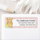 Chubby Cubby Easter Teddy Bear d3 Adres Etiket (Insitu)