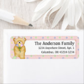 Chubby Cubby Easter Teddy Bear d5 Adres Etiket (Insitu)