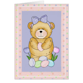 Chubby Cubby Teddy Bear d1 PaasWenskaart
