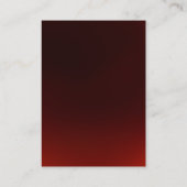 Chubby Dark Red Monogram Plain Visitekaartje (Achterkant)