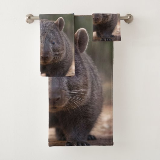 Chubby, de Australische wombat, Bad Handdoek (Insitu)
