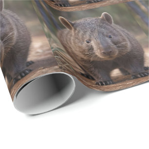 Chubby, de Australische wombat, Cadeaupapier