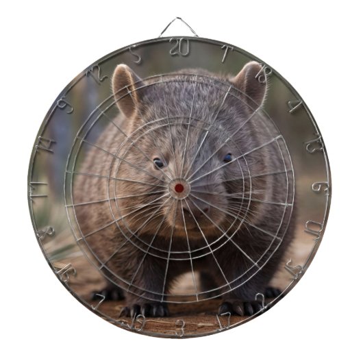 Chubby de Australische wombat,  Dartbord (Voorkant)