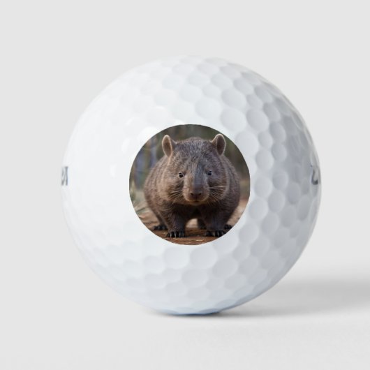Chubby, de Australische wombat, Golfballen (Voorkant)
