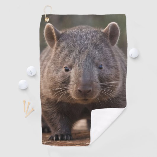 Chubby, de Australische wombat, Golfhanddoek (Insitu)