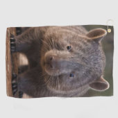 Chubby, de Australische wombat, Golfhanddoek (Horizontaal)