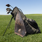 Chubby, de Australische wombat, Golfhanddoek (Groen)