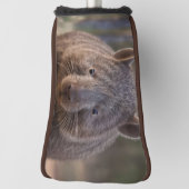 Chubby, de Australische wombat, golfputter Hoesje Golfheadcover (Draai 90)