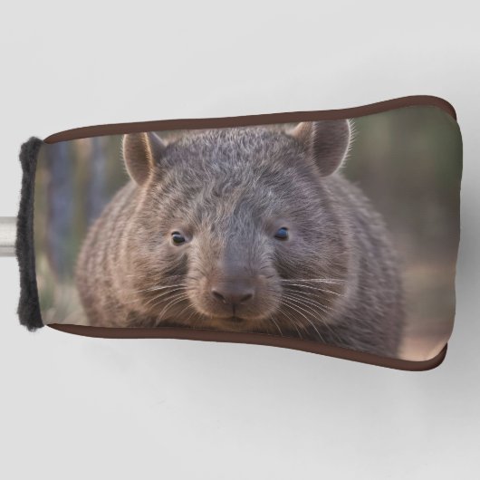 Chubby, de Australische wombat, golfputter Hoesje Golfheadcover (Voorkant)