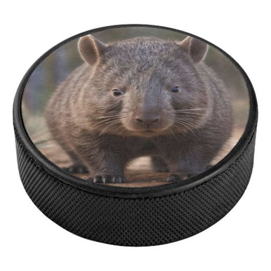 Chubby, de Australische wombat, Hockey Puck (3/4)