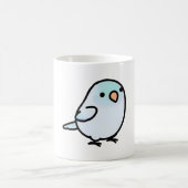 Chubby Dilute Light Blue Parrotlet Koffiemok (Center)