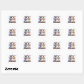 Chubby Dinosaur Pastel Dino Friend Ronde Sticker (Vel)