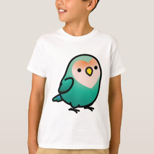 Chubby Dutch Blue Peach-geconfronteerd Lovebird T-shirt