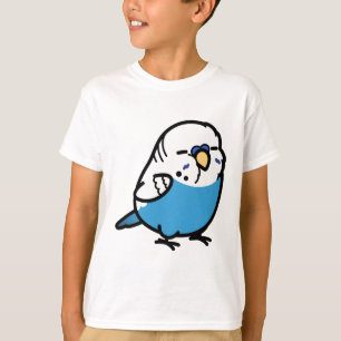Chubby Engels Blauw Budgie - Mannelijk T-shirt
