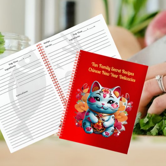 Chubby Fortune Cat Chinees Nieuwjaar Recept Boek