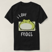 Chubby Frog Ik hou van kikkers T-shirt (Design voorkant)
