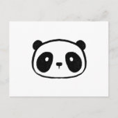Chubby Giant Panda Cartoon Face Briefkaart (Voorkant)