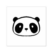 Chubby Giant Panda Cartoon Face Zelfinktende Stempel (Design)