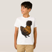 Chubby Golden Poland Chicken T-shirt (Voorkant volledig)